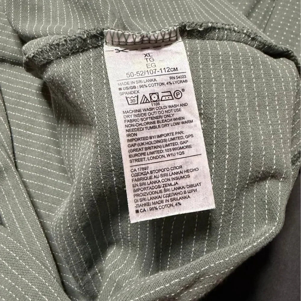 Banana Republic Mens XL Green w/White MiniDots Performance Pique Polo EUC Office